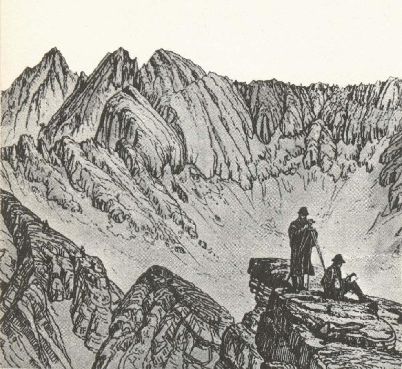william r clark lantmatare i san fuanbergen i colorado 1876 Norge oil painting art